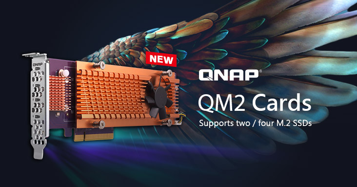 QNAP présente les nouvelles cartes PCIe QM2, qui améliorent les performances du NAS en ajoutant jusqu’à quatre SSD M.2